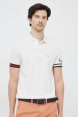 Бавовняне поло Tommy Hilfiger колір білий з аплікацією (3113205)