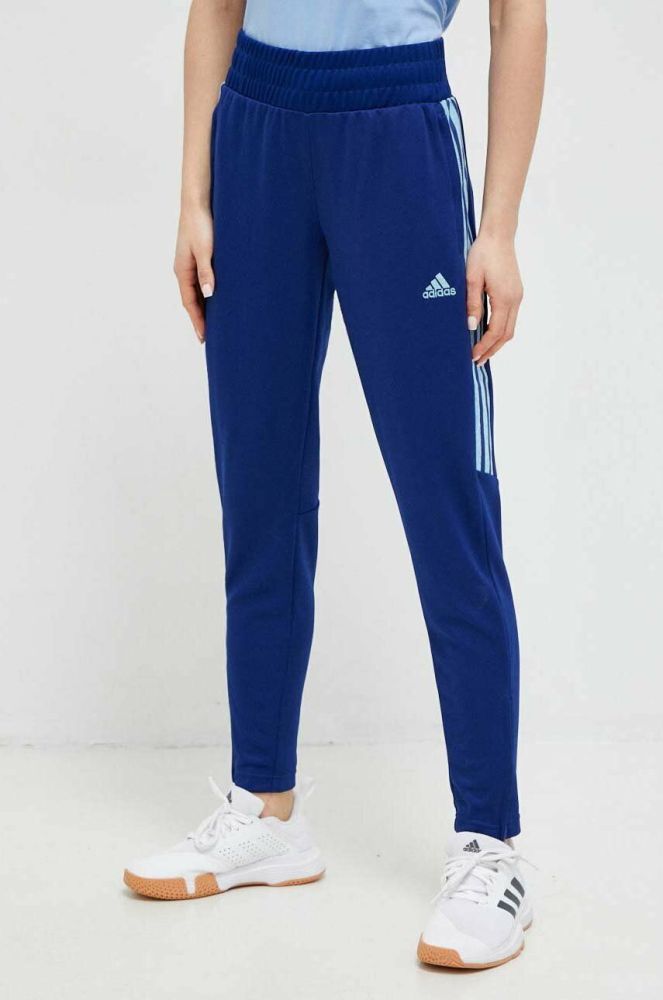 Штани для тренувань adidas Tiro з аплікацією колір блакитний (3060558)