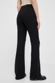 Штани Artigli жіночі колір чорний пряме висока посадка (3152480)