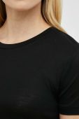 Футболка Bruuns Bazaar Katka жіноча колір чорний