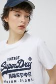 Бавовняна футболка Superdry колір білий (2989158)