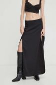 Спідниця Bruuns Bazaar колір чорний midi пряма