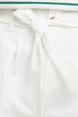 Бавовняні шорти Answear Lab жіночі колір білий однотонні висока посадка