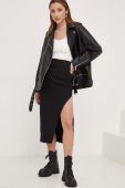 Спідниця Answear Lab колір чорний midi пряма (3395801)
