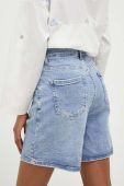 Джинсові шорти Answear Lab жіночі однотонні висока посадка колір блакитний (3307512)