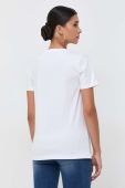 Бавовняна футболка Silvian Heach колір білий